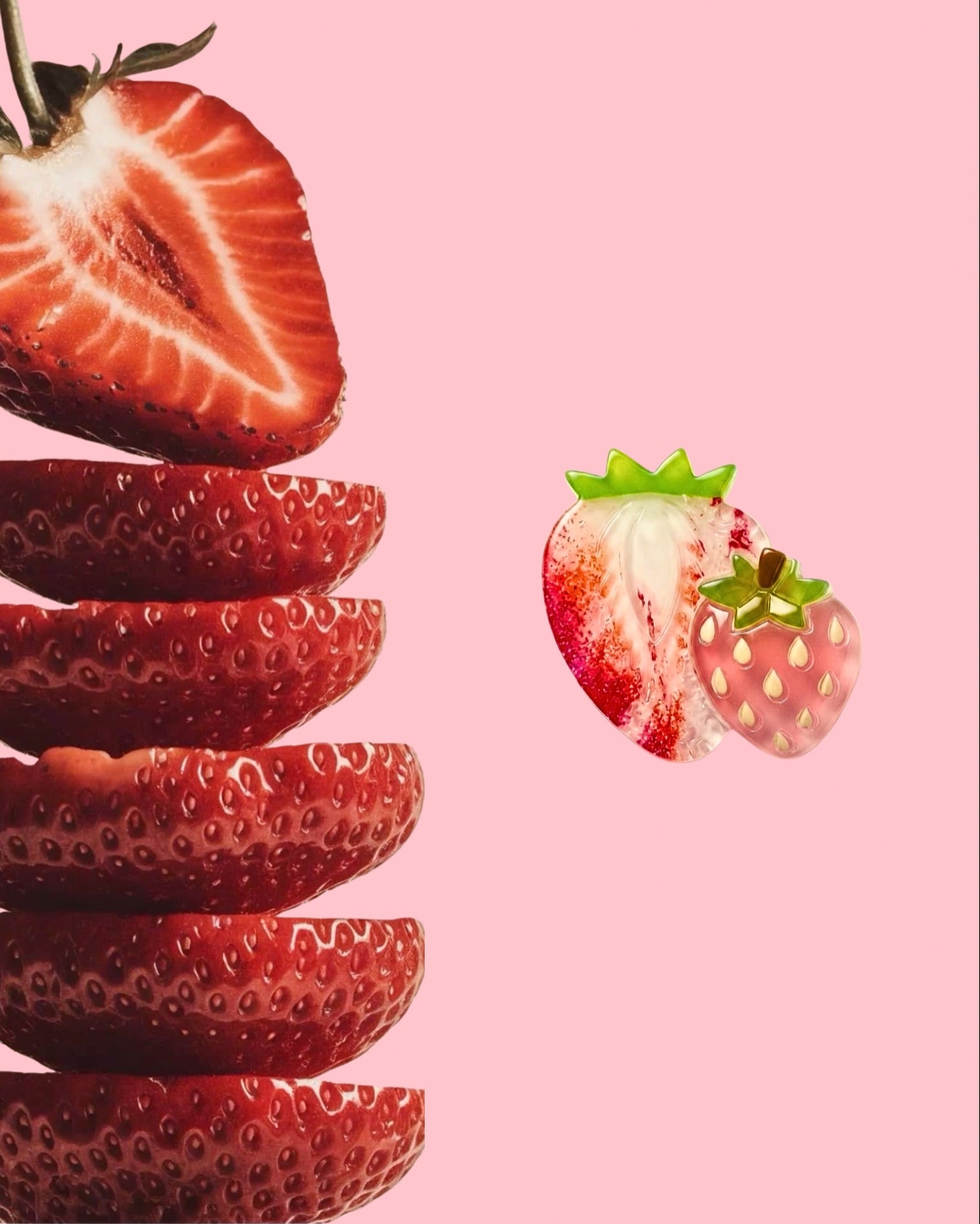 Strawberry Hair Slides