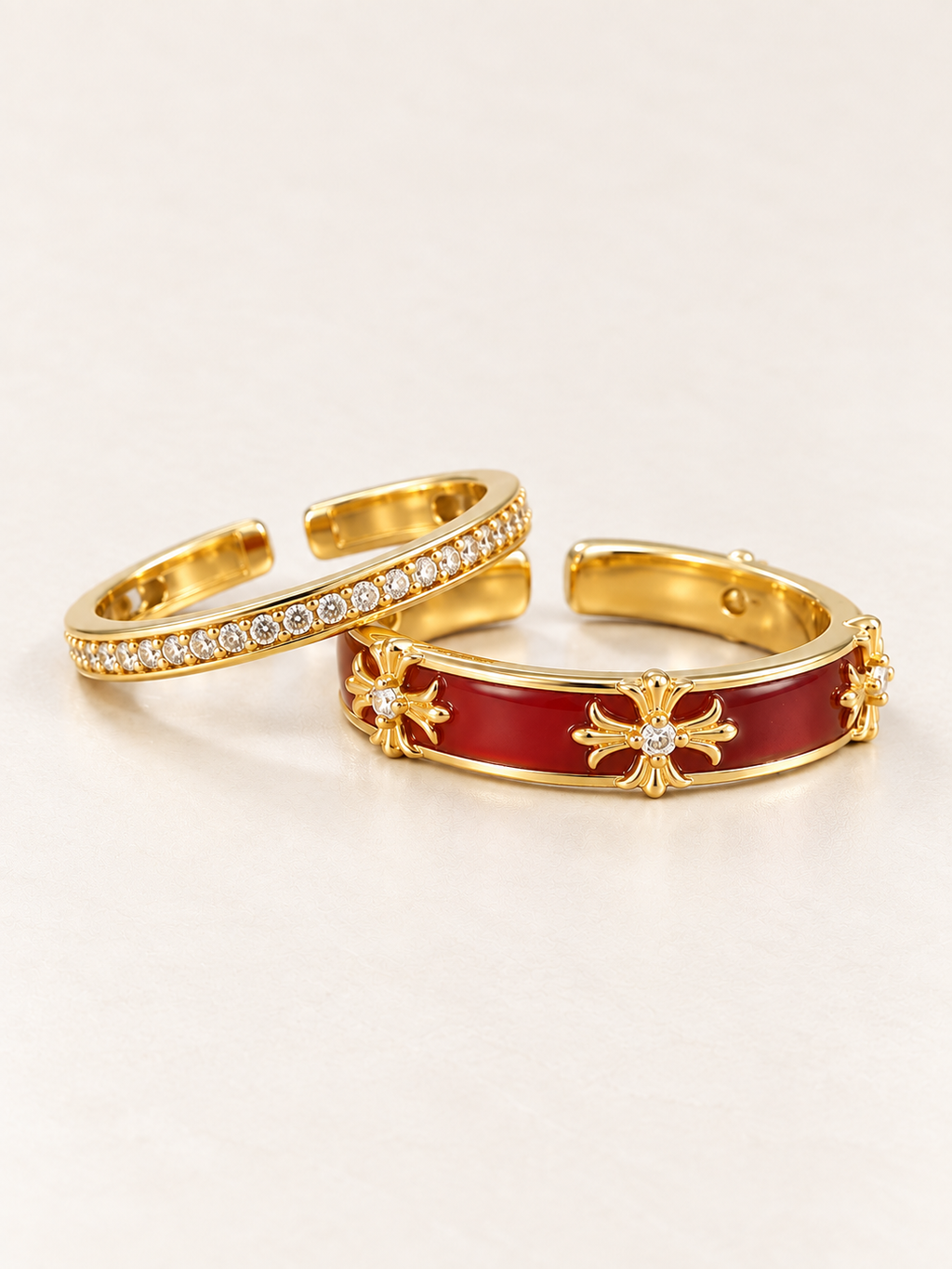 The Rouge Duet Ring Stack