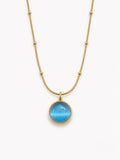 Blue Moonstone Pendant Necklace
