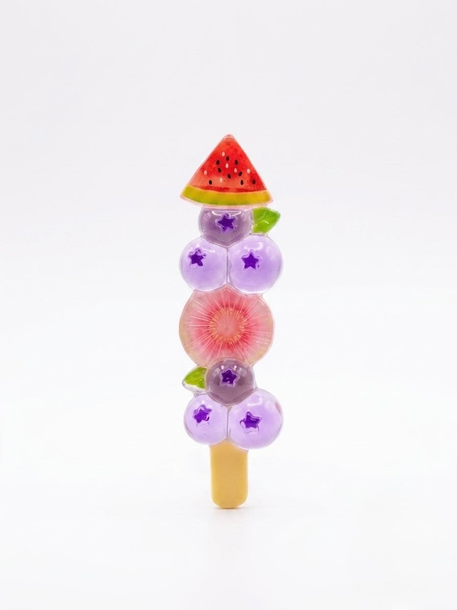Watermelon & Blueberry Popsicle Hair Slide