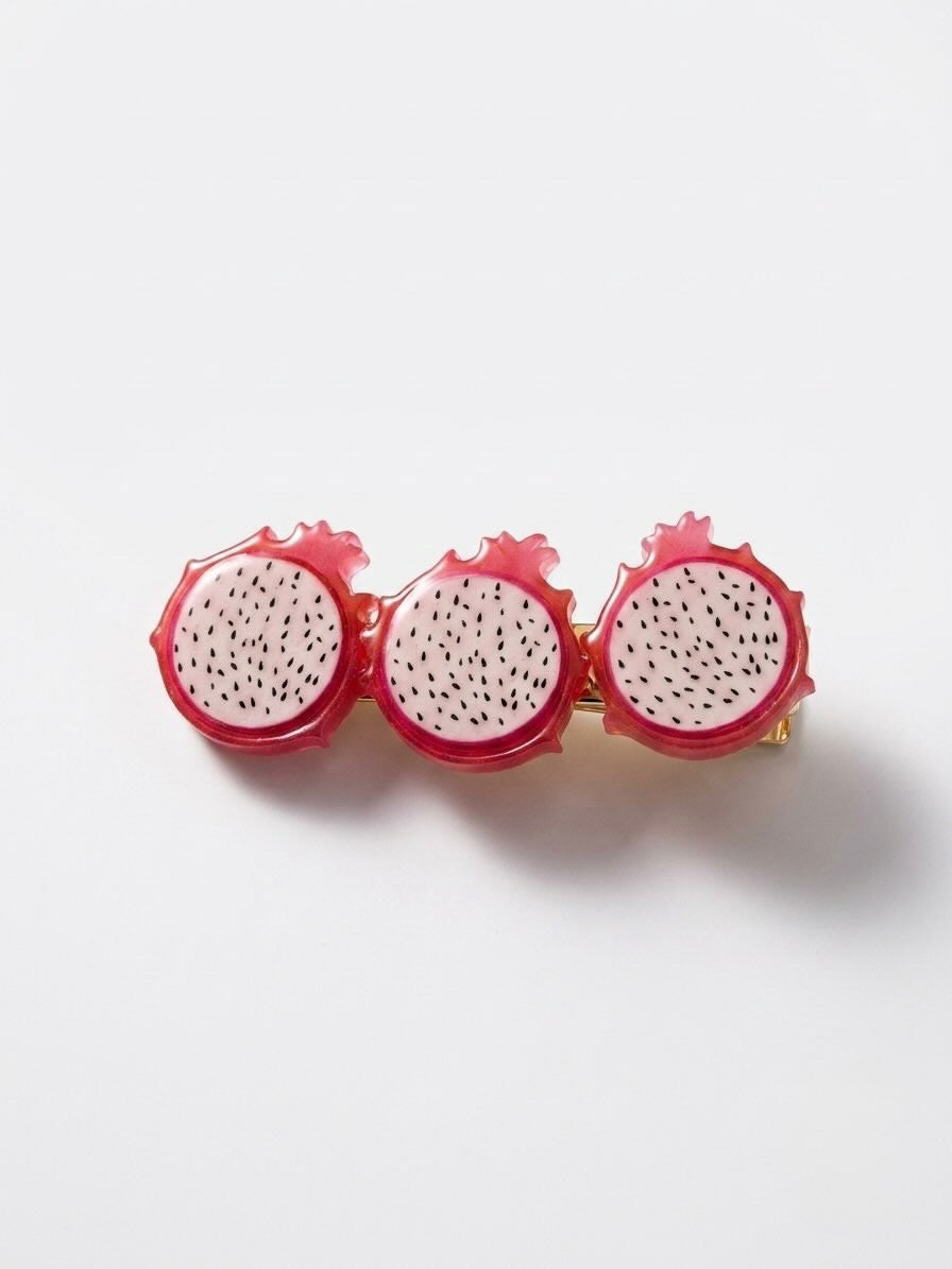 Dragon Fruit Hair Slides