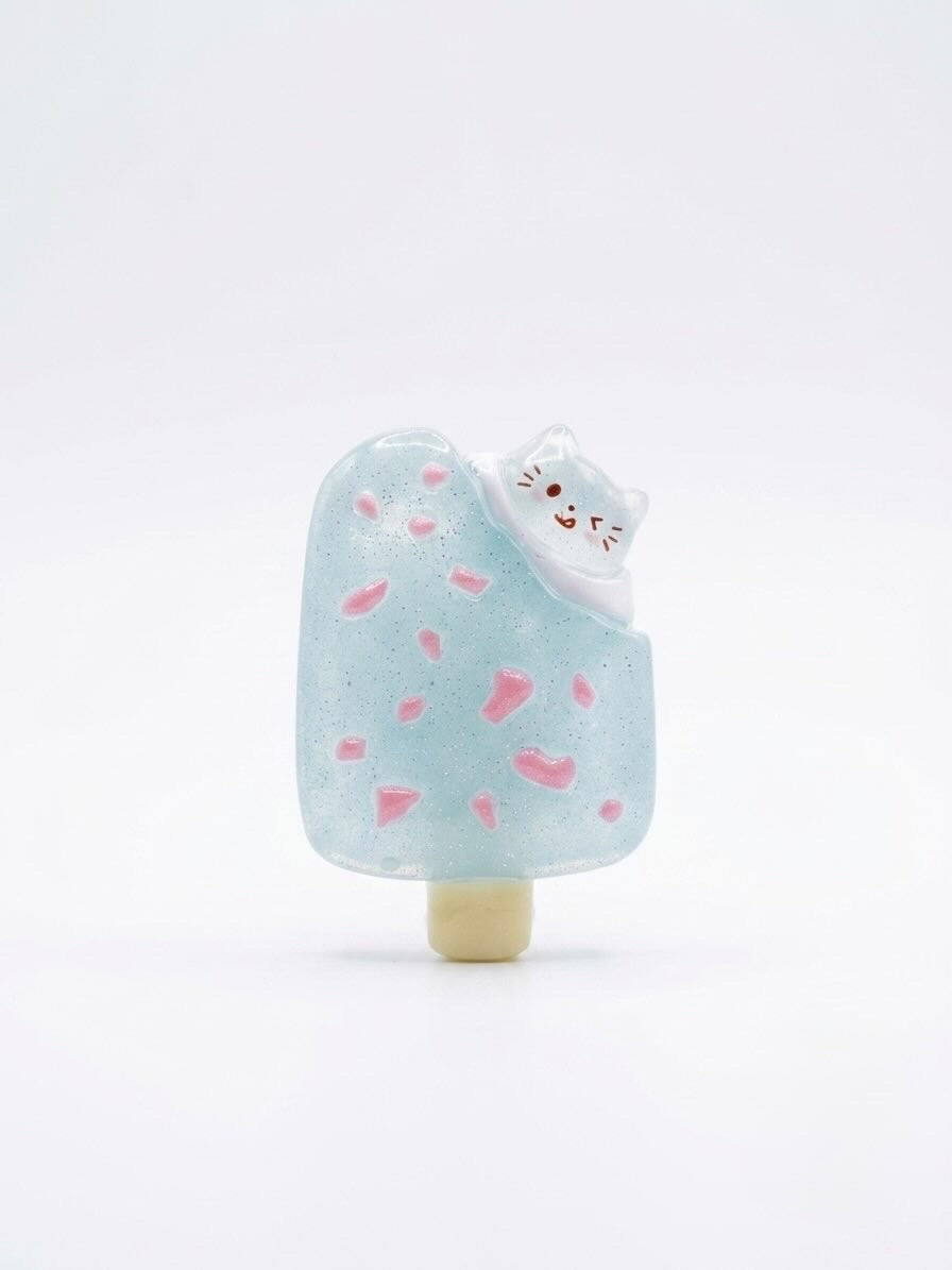 Kitty Ice Cream Bar Hair Slide