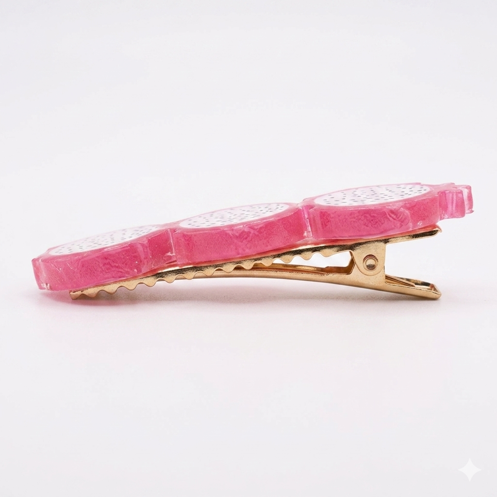 Dragon Fruit Hair Slides