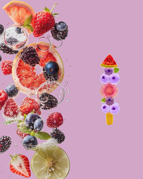 Blueberry & Watermelon Popsicle Hair Slide